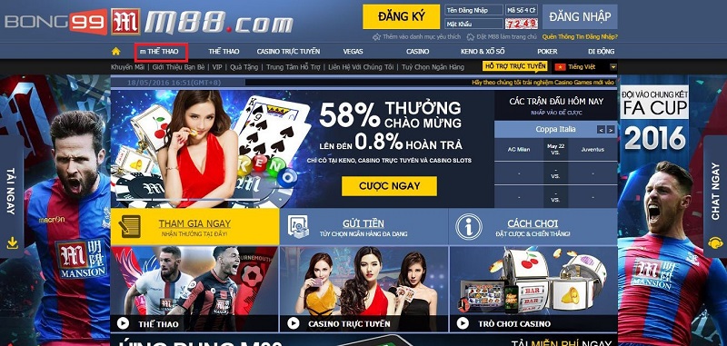 M88 - Trang cá độ bóng đá lớn nhất thế giới