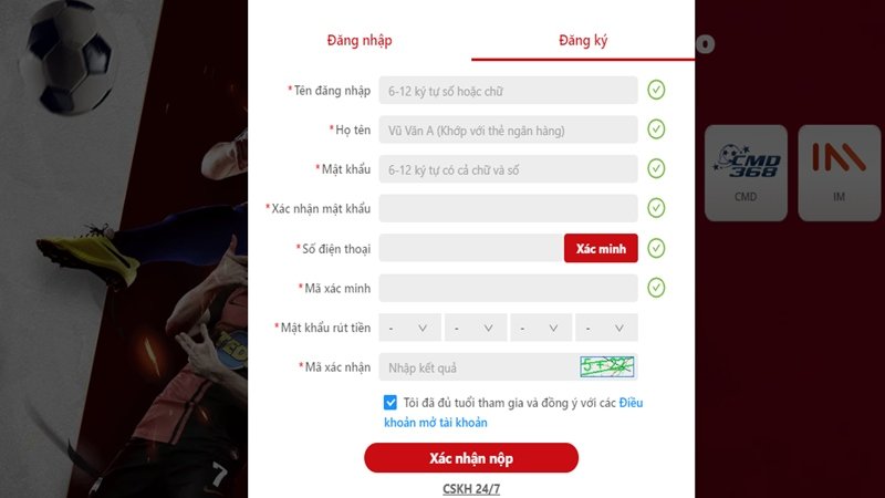 Đăng ký tài khoản Dubai Casino
