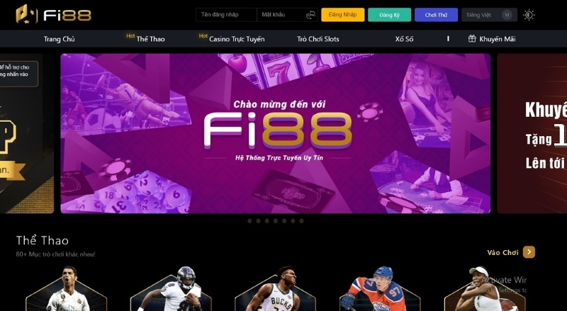 các sảnh game Fi88